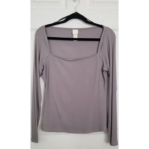 H&M ribbed long sleeve top
